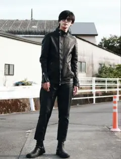 最終価格　incarnation ダブルライダース&リネン 超人気 LINEA_F by incarnation. MMXVII-V-41073 HORSE LEATHER W RIDERS