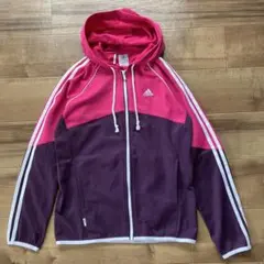 adidas レディース　ジャケット　ランニング　ジャージ　ジップアップパーカー