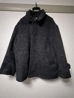 WYM LIDNM シャギー ショート ステンカラーブルゾン ブラックのサムネイル
