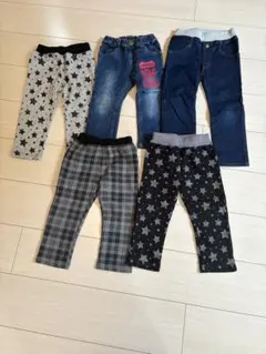 12／15まで200円引きします カジュアルボトムス5点セット 90〜100