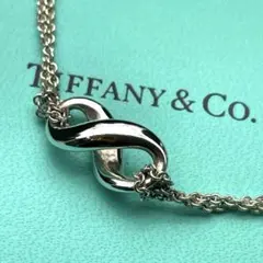【美品】Tiffany ティファニー ネックレス　インフィニティ　ダブルチェーンのサムネイル