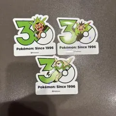 ポケモン 30周年記念 ステッカー 韓国 ハリマロン ハリボーグ ブリガロンのサムネイル