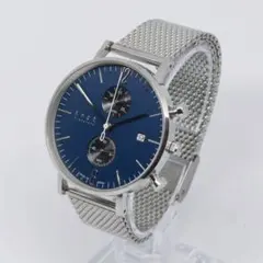 knot CC-39 クロノグラフ腕時計 ネイビー文字盤 美品・電池新品