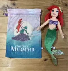 リトルマーメイド アリエル ぬいぐるみ 巾着セット