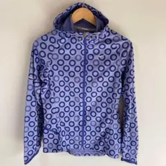 ⬜︎NIKE フード付き紫色　フルジップドットジャケット