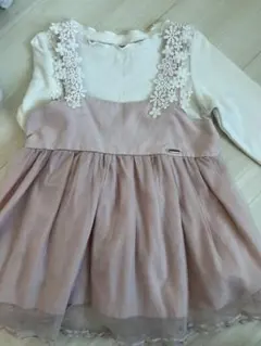 petit main レース付き長袖カットソー サイズ100