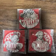 ONE PIECE FILM RED 缶バッジ 3点セットのサムネイル