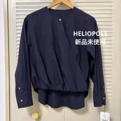 新品未使用　エリオポール　濃紺シャツ　ポリエステルと綿のサムネイル