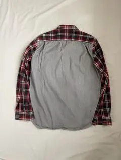 COMME des GARCONS HOMME 切替ネルチェックシャツ Sのサムネイル
