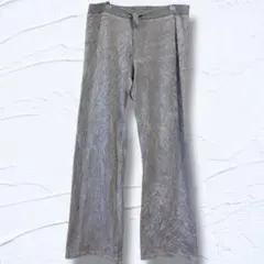 GAP【M】ギャップ グレー ワイドパンツ コットン カジュアル