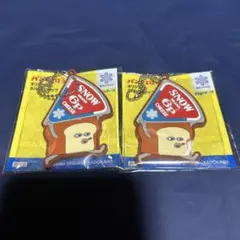 NEW パンどろぼう 雪印6Pチーズ ストラップ キーホルダー 2個セット