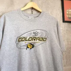 US古着 ジャージーズ Tシャツ L 灰色 コロラド カレッジのサムネイル