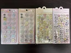 おはじきシール・3Dレリーフクリスマスシール 4点セット