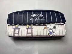 スヌーピー ペンケース ネイビー