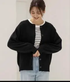 グローバルワーク　メルティクルーカーディガン