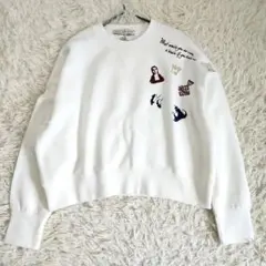 【新品タグ付】2025AW　nano universe 刺繍デザイン スウェット