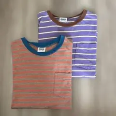 BREEZE ボーダーTシャツ 2枚セット 150のサムネイル