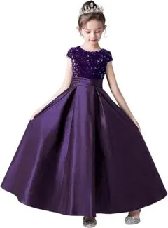 2AA3【舞台映え】ロングドレス 女の子 上品 フォーマル演奏会 発表会 結婚式