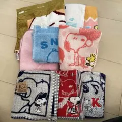最終値下げ　スヌーピー ハンドタオル　９枚セット　まとめ売り　バラ売り不可