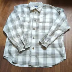 BACK NUMBER チェック柄 長袖シャツ Lサイズ