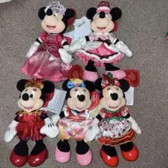 トータリーミニー ミニーマウス ぬいぐるみバッジ ぬいば 5体セット
