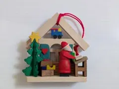 木製クリスマスオーナメント〈サンタの家~書斎〉グラウプナー社 ドイツ製のサムネイル