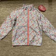 エルフィンドール【130】花柄リバティ風のジャンパー　春夏用羽織り　リメイク小物のサムネイル