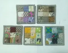 パッチワークコースター5枚セット