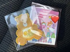 ケアベア シークレットBIGシェイカーステッカー　フレンドベア