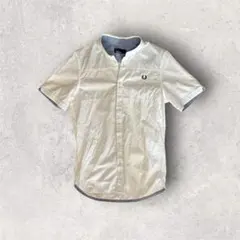 美品✨　FRED PERRY 半袖シャツ BD ホワイト Sのサムネイル