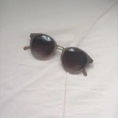 サングラス ラウンド型 パープル