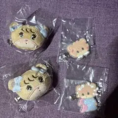 mikko ラテ 前髪クリップ4点セット