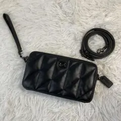 極美品　現行　コーチ　ショルダーバッグ　キラ クロスボディ・ピロー キルティング