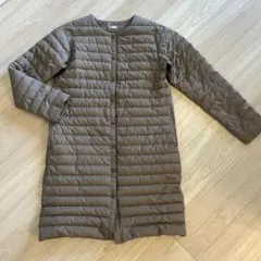 ウィンドストッパーゼファーシェルコート ロングダウン　ベージュ　NDW92263