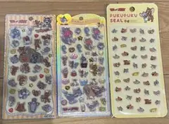 トム&ジェリー　うるちゅる　プチドロップステッカー　ぷくぷくシール　3枚セット