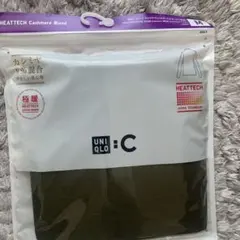 UNIQLO 極暖HEATTECH カシミヤブレンドタートルネック M オリーブ
