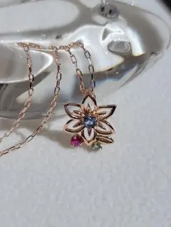 美品★ルビーTAKE UP テイクアップ K10 PGネックレス