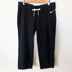 NIKE ナイキ スウェットハーフパンツ カプリ クロップドパンツ 黒 L