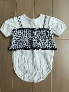 ゆん様✶専用　tete a tete刺繍花柄ビスチェ重ね着ロンパースバースデイ