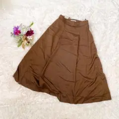 【プロポーションボディドレッシング】フレアスカート(M)エレガント　裏地あり