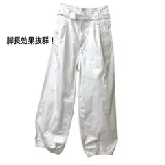 美品 UNIQLO U ハイウエスト ワイドパンツ