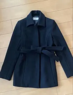 NETTO di MAMMINA ブラックウールコート