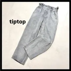 美品 tiptop ワイドデニム パンツ デニムパンツ ライトブルー F 夏服のサムネイル