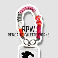 【0101】パラコード ハンドストラップ スマホストラップ ピンク オレンジ