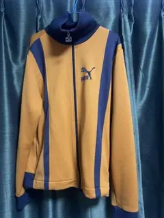 PUMA トラックジャケット　古着　オレンジ　ネイビー
