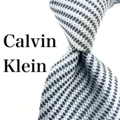 美品✨CalvinKlein カルバンクライン　ネクタイ　ストライプ　シルク