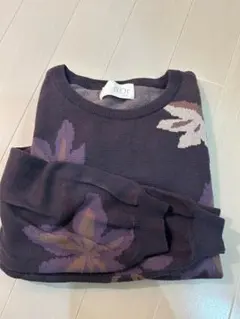 オシャレウォーカー n'OrLABEL 大花柄ニット・1