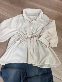 W closetシアーシャツ 長袖 アイボリーのサムネイル