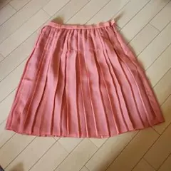 COMME CA ISMオレンジプリーツスカート（断捨離中ですまとめ買い大歓迎）