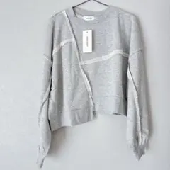 【新品•未使用】カットオフアウトリンキング スウェットプルオーバー　杢グレー